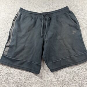 Nike Tech Fleece Shorts Mens XXXL 3x Black Drawstring Elastic Pockets